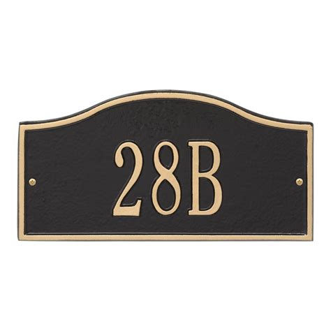 Whitehall Personalized Cast Metal House Number Plaque 